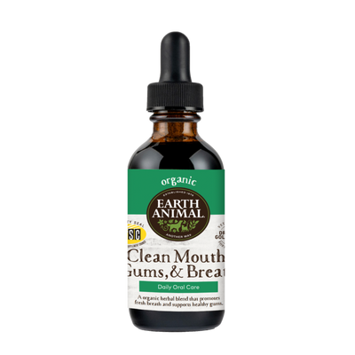 Earth Animal Clean Mouth, Gums & Breath Organic Natural Remedy 2-oz, Dog Supplement