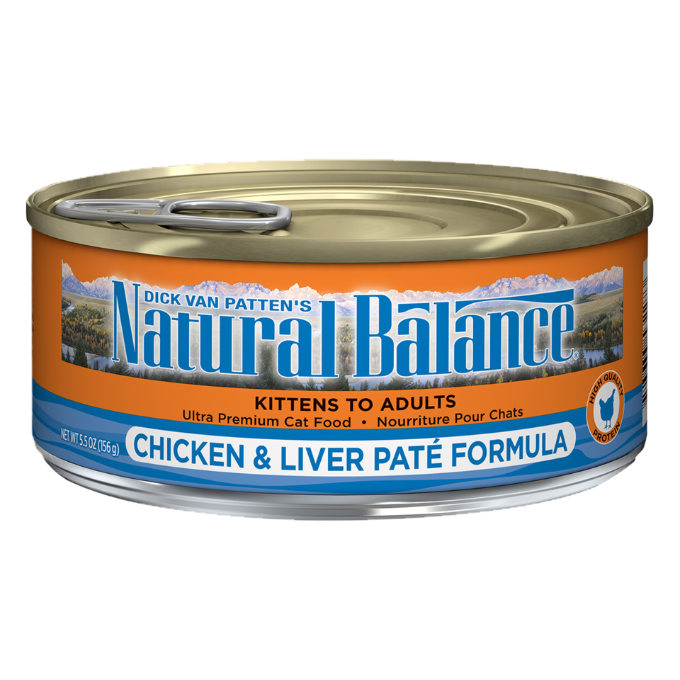 Natural Balance Chicken Liver Recipe Pat 5.5 oz Wet Cat Food