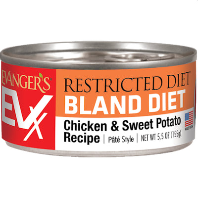 Evanger's Bland Diet Chicken & Sweet Potato Pate, Wet Cat Food, 5.5-oz Case Of 24