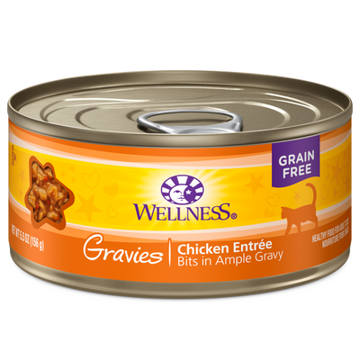 Wellness Gravies Chicken Recipe, Wet Cat Food, 3-oz Case Of 12