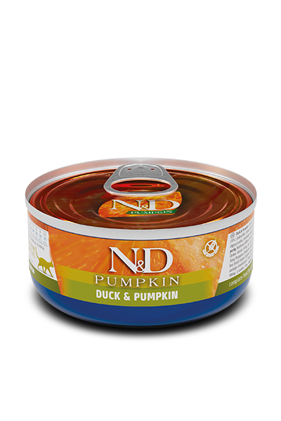 Farmina N&D Duck & Pumpkin Recipe, Wet Cat Food, 2.5-oz Case Of 24