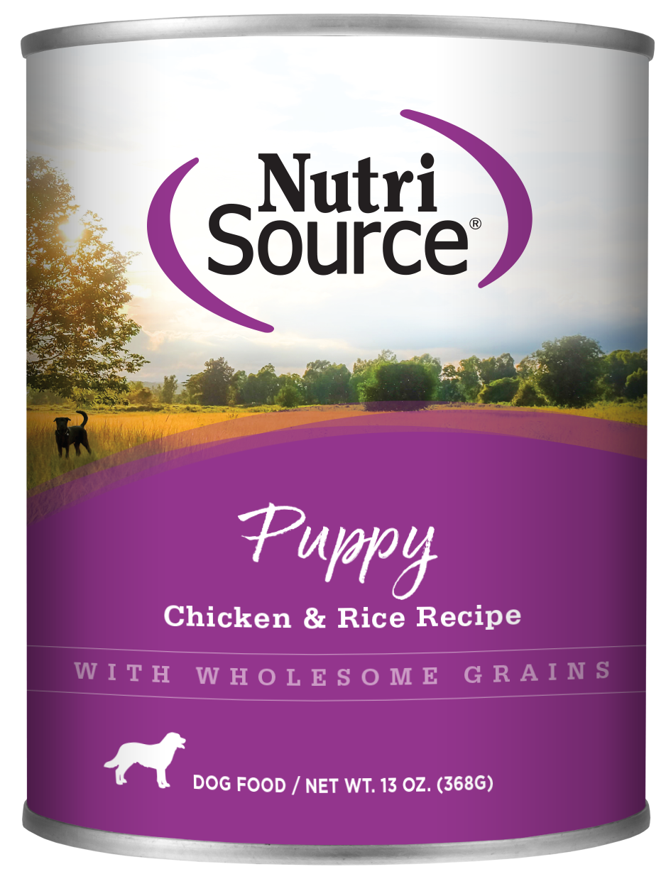 NutriSource® Puppy Chicken & Rice Formula, Wet Dog Food, 13-oz Case of 12
