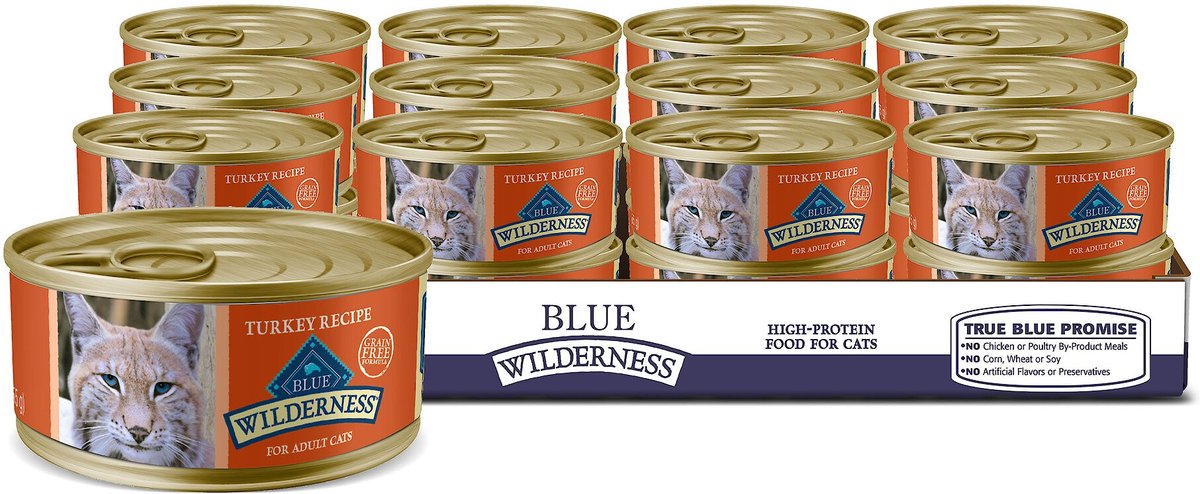 Blue Buffalo Wilderness Adult Cat Turkey Recipe Wet Cat Food