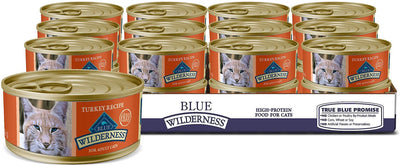Blue Buffalo Wilderness™ Adult Cat Turkey Recipe, Wet Cat Food, 5.5-oz Case Of 24