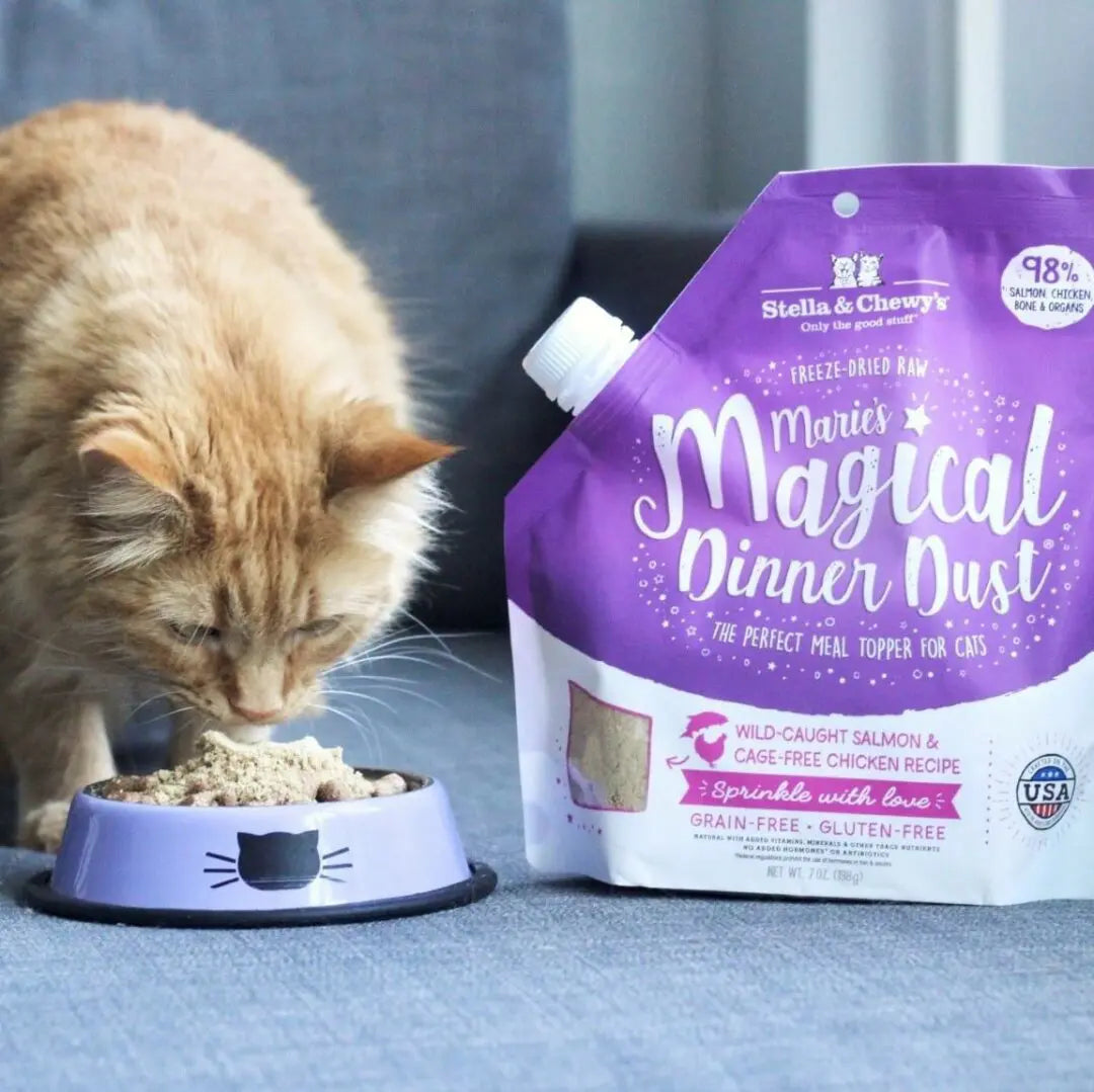 Stella & Chewy's Marie’s Magical Dinner Dust Salmon & Chicken 7-oz, Cat Meal Topper