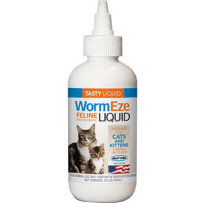 Durvet WormEze Liquid 4-oz, Cat Dewormer