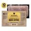 Vital Essentials frozen raw patty duck entree dog food packaging with label