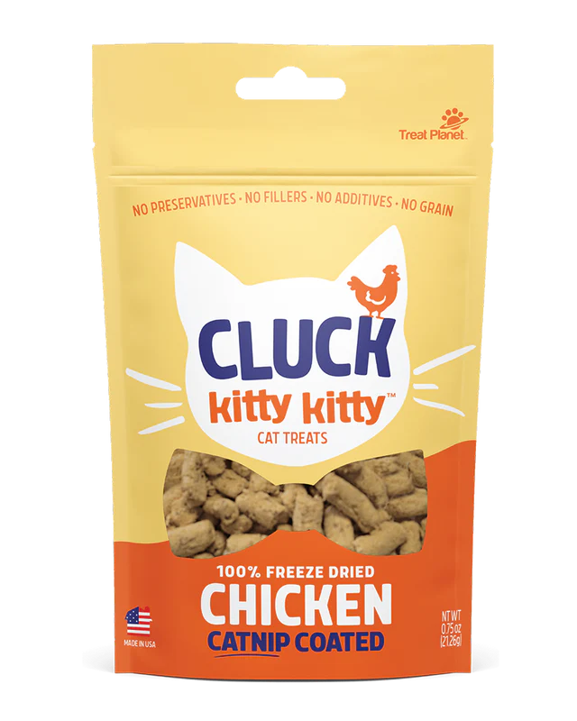 Kitty Kitty Cluck Freeze-Dried Chicken .75-oz, Cat Treat