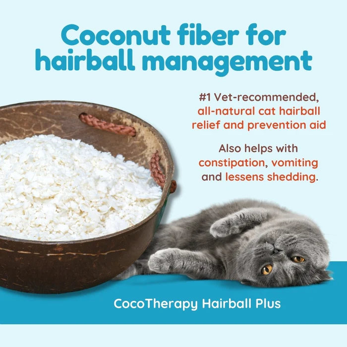 CocoTherapy Organic Hairball Plus Natural Hairball Support 7-oz, Cat Supplement