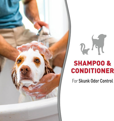 Nature's Miracle Skunk Odor Control Shampoo & Conditioner Lavender Scent 32-oz, Pet Shampoo