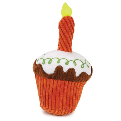 Zanies Celebration Cupcake With White Icing, Dog Toy