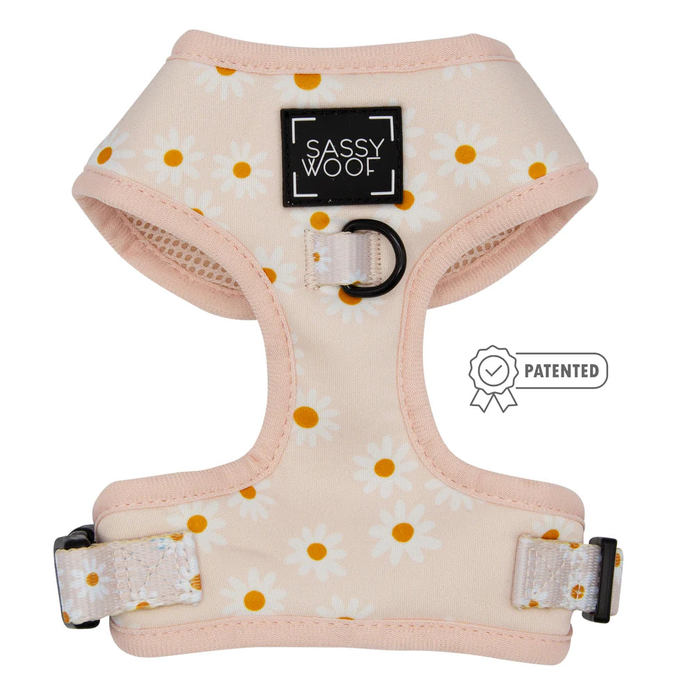 Sassy Woof Adjustable Dog Harness, Dainty Daisy