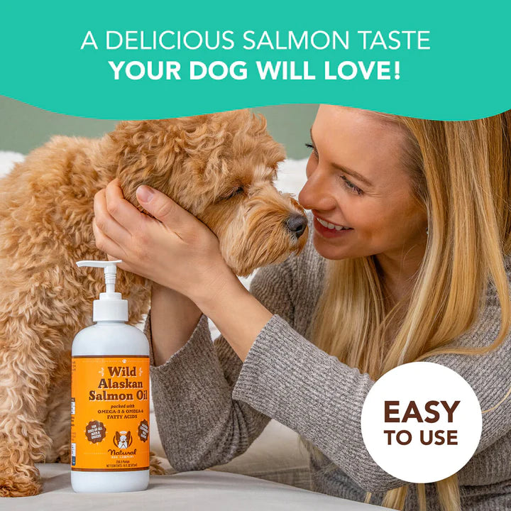Natural Dog Company Wild Alaskan Salmon Oil, Supplement For Dogs