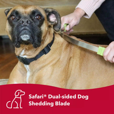 Safari Medium/Large Dual Sided Shedding Blade For Dogs