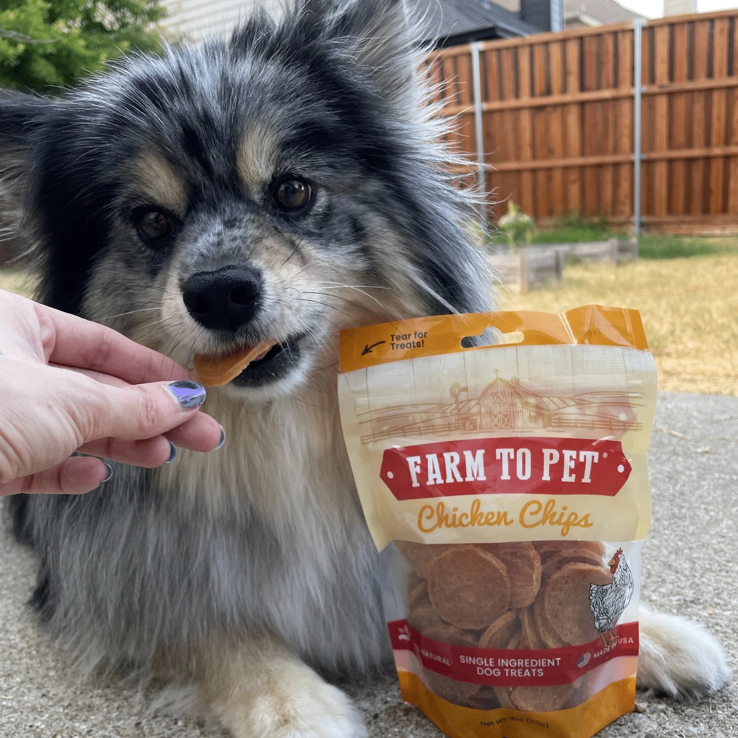 Farm To Pet Single Ingredient Chicken Chips, Dog Treat