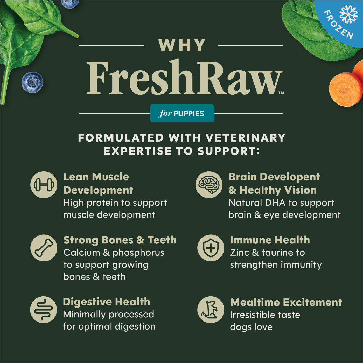Instinct FreshRaw Bites Cage-Free Chicken Recipe, Frozen Raw Dog Food
