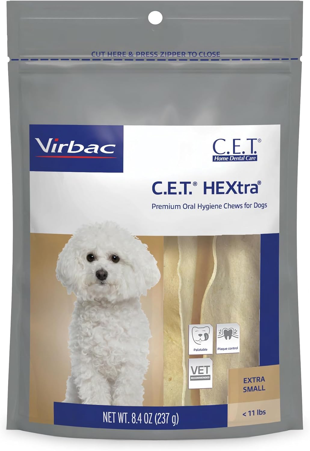 Virbac C.E.T.® HEXtra® Premium Oral Hygiene Chews For Dogs