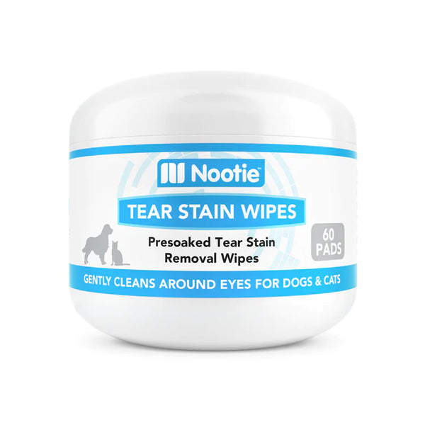 Nootie Tear Stain Wipes 60 Count For Dogs Cats Anaheim Feed Pet Supply