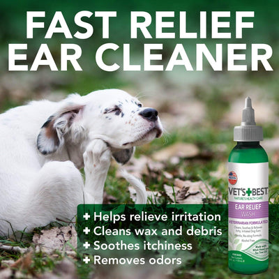 Vet's Best Ear Relief Wash For Dogs, 4-oz