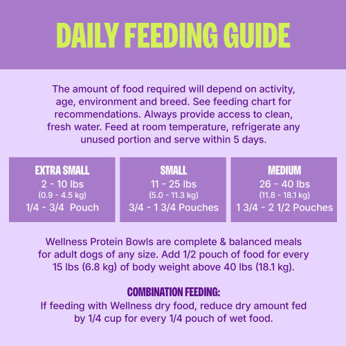 Wellness® Protein Bowls Chicken, Quinoa & Pumpkin Recipe Wet Dog Food, 6.2-oz Pouch, Case of 6