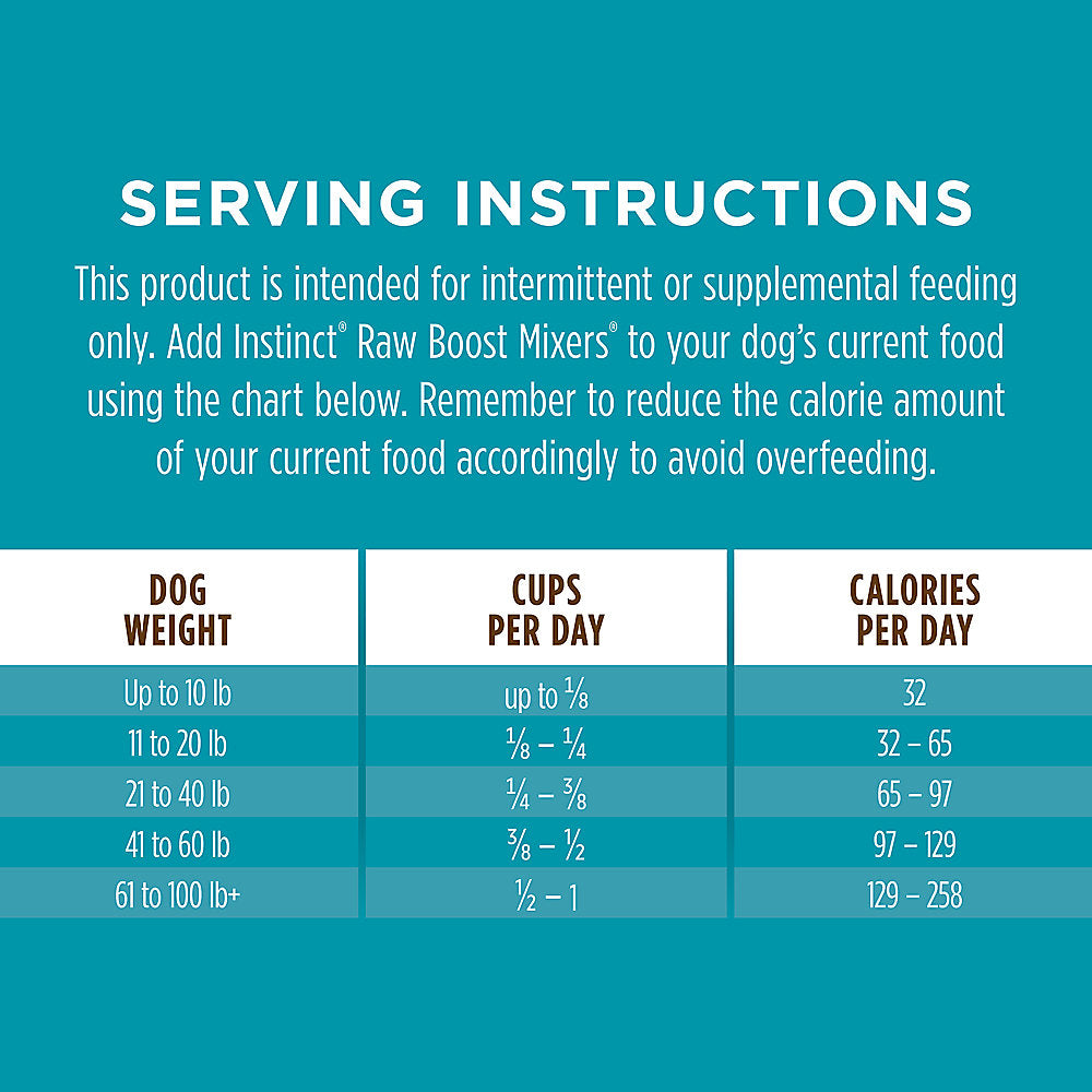 Instinct Raw Boost Mixers Multivitamin for Adults Freeze-Dried 5.5-oz, Dog Food Topper