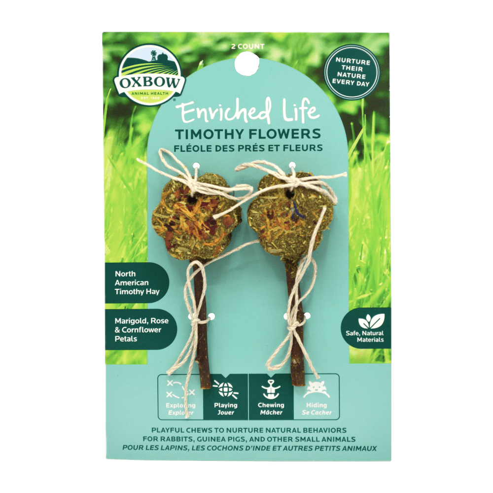 Oxbow Enriched Life Timothy Flowers, Small Animal Chew