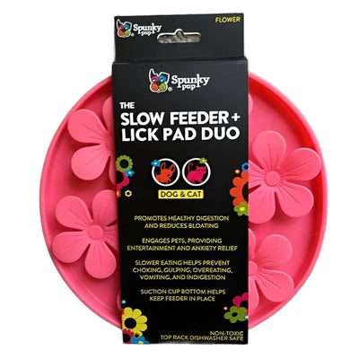 Spunky Pup Flower Slow Feeder/Lickpad For Pets