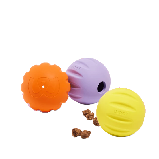 Woof Forager Flyball 3-Pack, Dog Toy