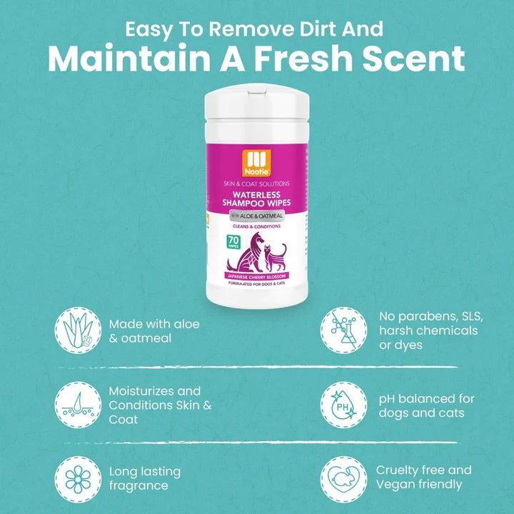 Nootie waterless shampoo sales wipes