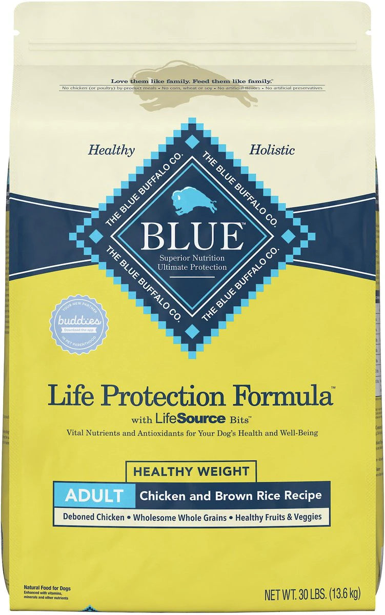 Blue Buffalo Life Protection Formula Natural Healthy Weight Chicken And Brown Rice Recipe, Dry Dog Food