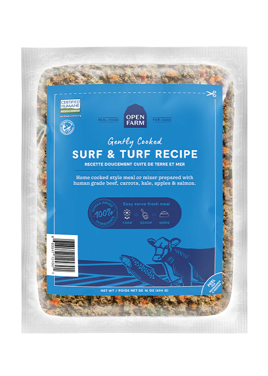 Open Farm Surf & Turf, Frozen Gently Cooked Dog Food