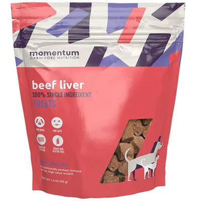 Momentum Freeze-Dried Beef Liver 4-oz, Dog & Cat Treat