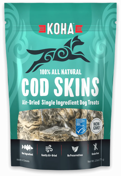Koha Cod Skins 2.5-oz, Dog Treat
