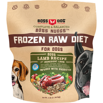 Boss Dog Boss Nuggs™ Lamb Recipe 3-lb, Frozen Dog Food
