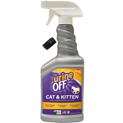 Urine Off Cat & Kitten Hard Surface Sprayer & Carpet Applicator, 16.9-oz Spray Bottle