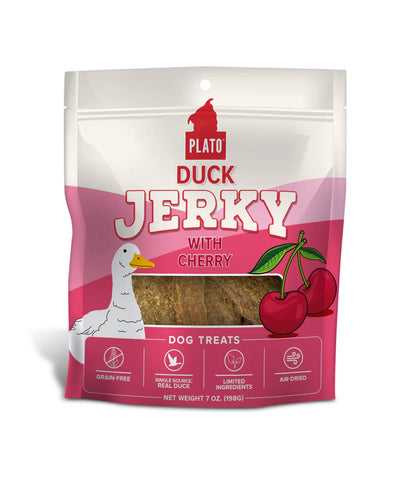 Plato Duck Jerky With Cherry, Dog Treat