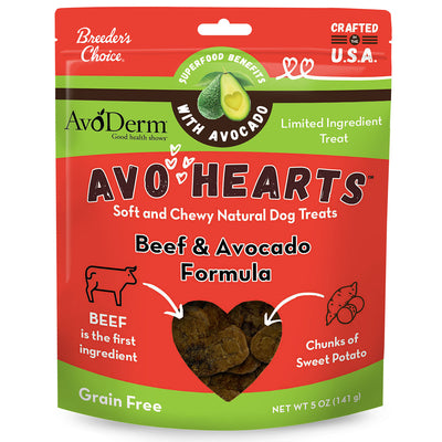 Avoderm® Avohearts™ Beef & Avocado Formula 5-oz, Dog Treat