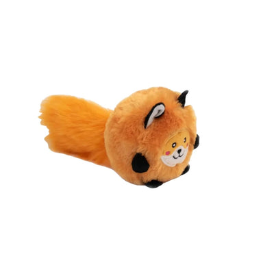 Zippy Paws Bushy Throw Fox, Dog Toy