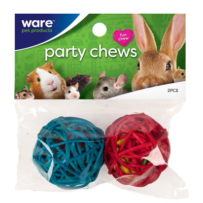 Ware Party Chews 2-Pack, Small Animal Toy