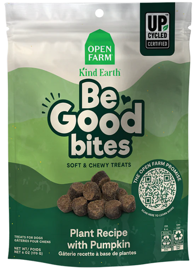 Open Farm Be Good Bites Plant & Pumpkin Recipe 6-oz, Dog Treat
