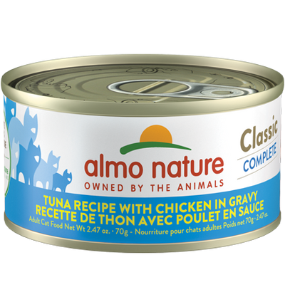 Almo Nature Grain-Free Tuna & Chicken In Gravy 2.47-oz, Wet Cat Food, Case Of 12