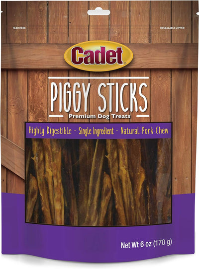 Cadet Butcher Piggy Sticks 6-oz, Dog Chew