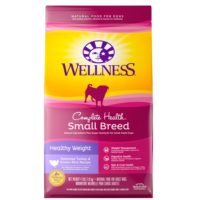 Wellness Complete Health Small Breed Healthy Weight 4-lb, Dry Dog Food