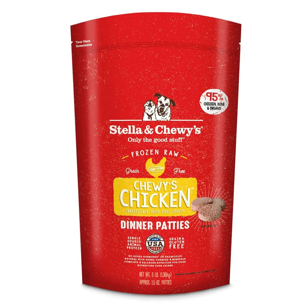 Stella & Chewy's Chicken Patties, Frozen Raw Dog Food