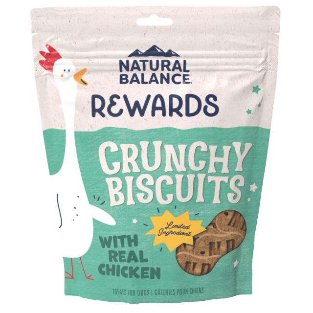 Natural Balance Limited Ingredient Crunchy Biscuits Real Chicken Recipe Dog Treat, 28-oz Bag