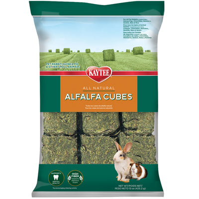 Kaytee Alfalfa Cubes 15-oz, Small Animal Treat