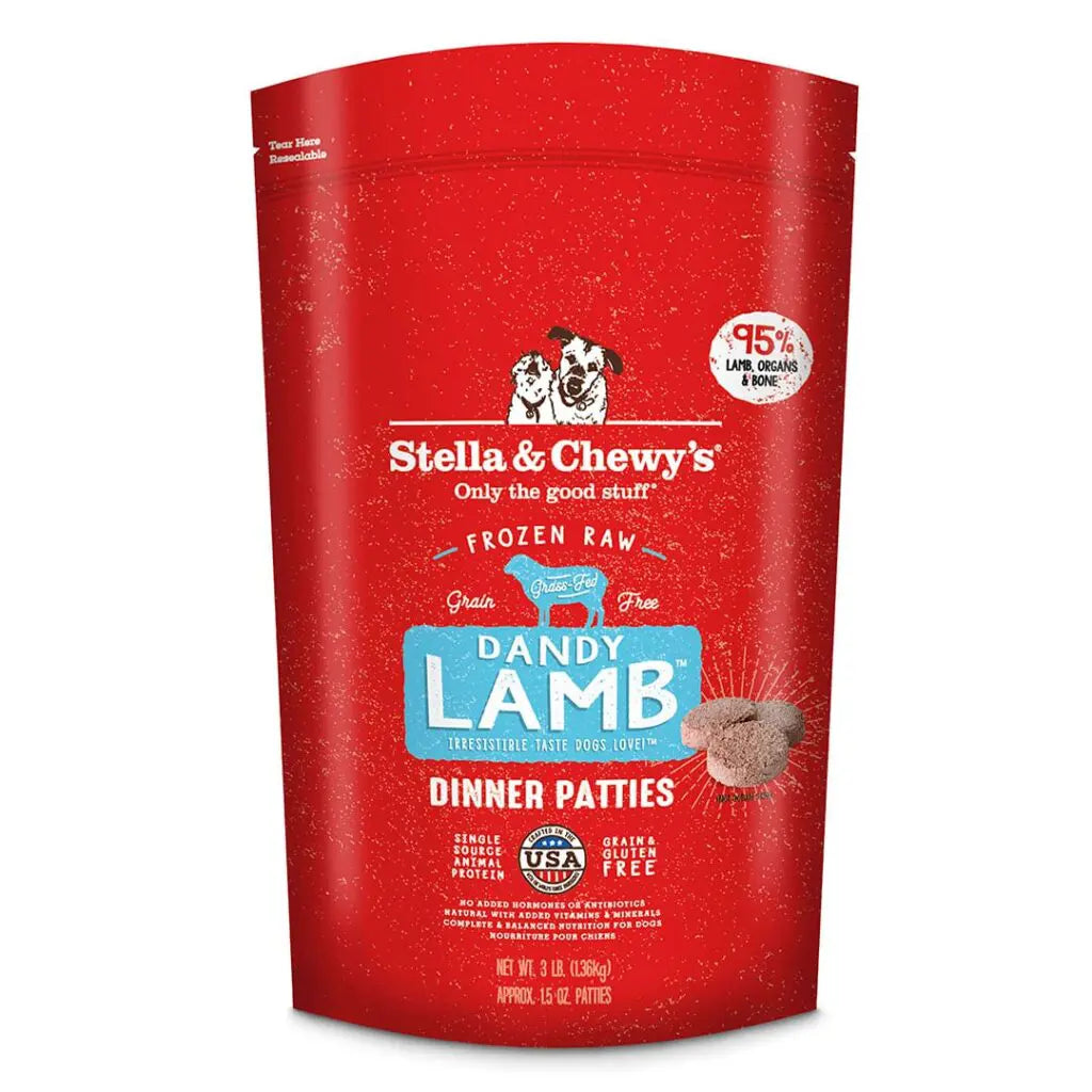 Stella & Chewy's Dandy Lamb Dinner Patties, Frozen-Raw Dog Food