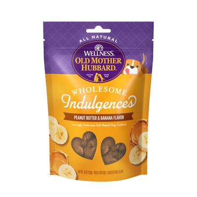 Old Mother Hubbard Wholesome Indulgences Peanut Butter & Banana Flavor 10-oz, Dog Treat