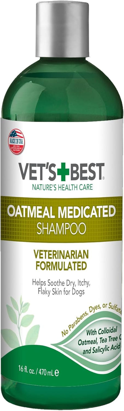 Vet's Best  Oatmeal Medicated 16-oz, Dog Shampoo