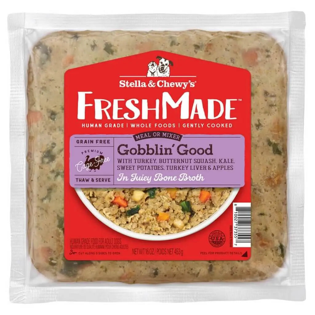 Stella & Chewy's FreshMade Gobblin' Good 16-oz, Gently Cooked Dog Food